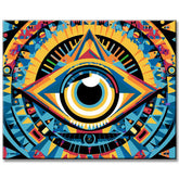 Vector eye painting by numbers